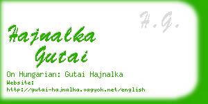 hajnalka gutai business card